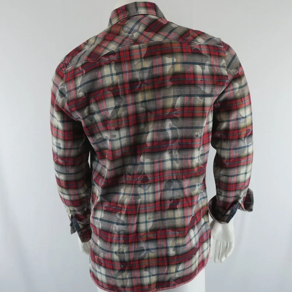 Robert Graham Long Sleeve Button Up Shirt Mens M Tailored Fit Allover Print - Picture 7 of 10
